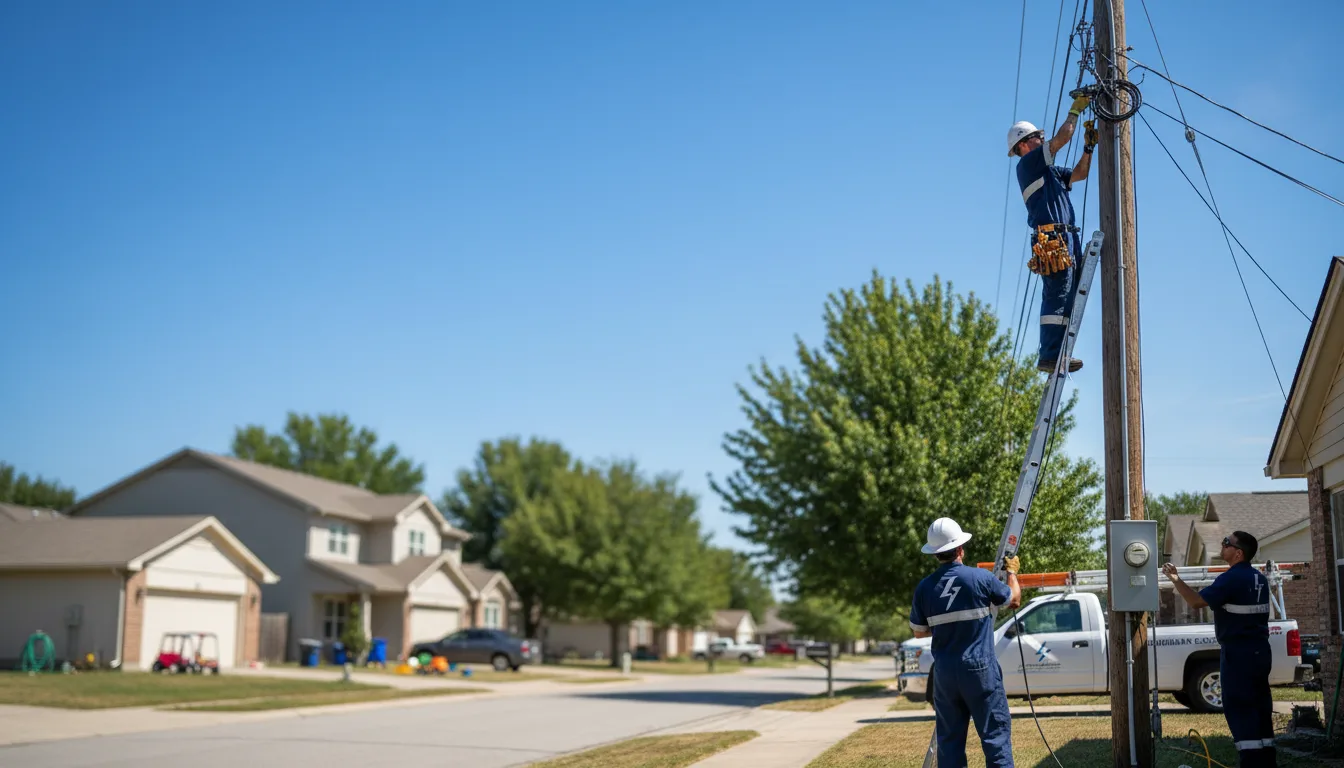 Residential electrician providing installation services in Egg Harbor, WI
